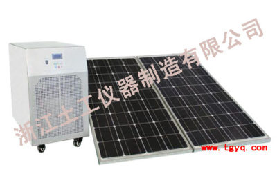 Solar power genetation equipment in laboratory